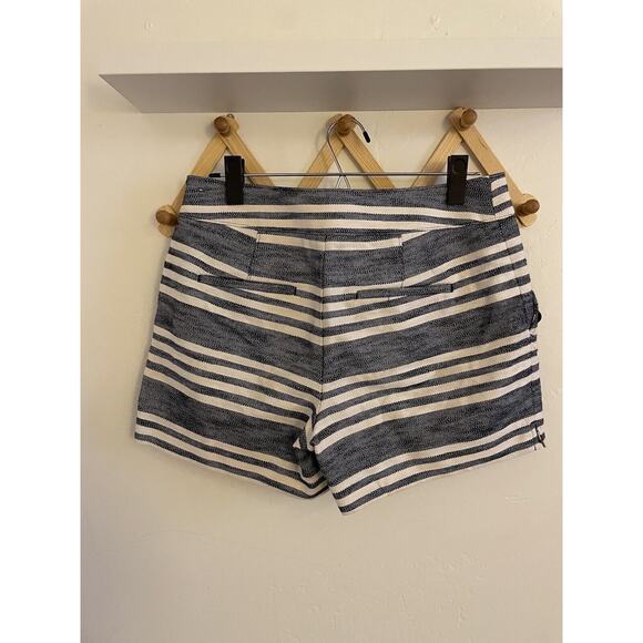 Ann Taylor LOFT Shorts Women's 2 Blue Riviera Striped Sailor Nautical Pockets - Picture 6 of 6